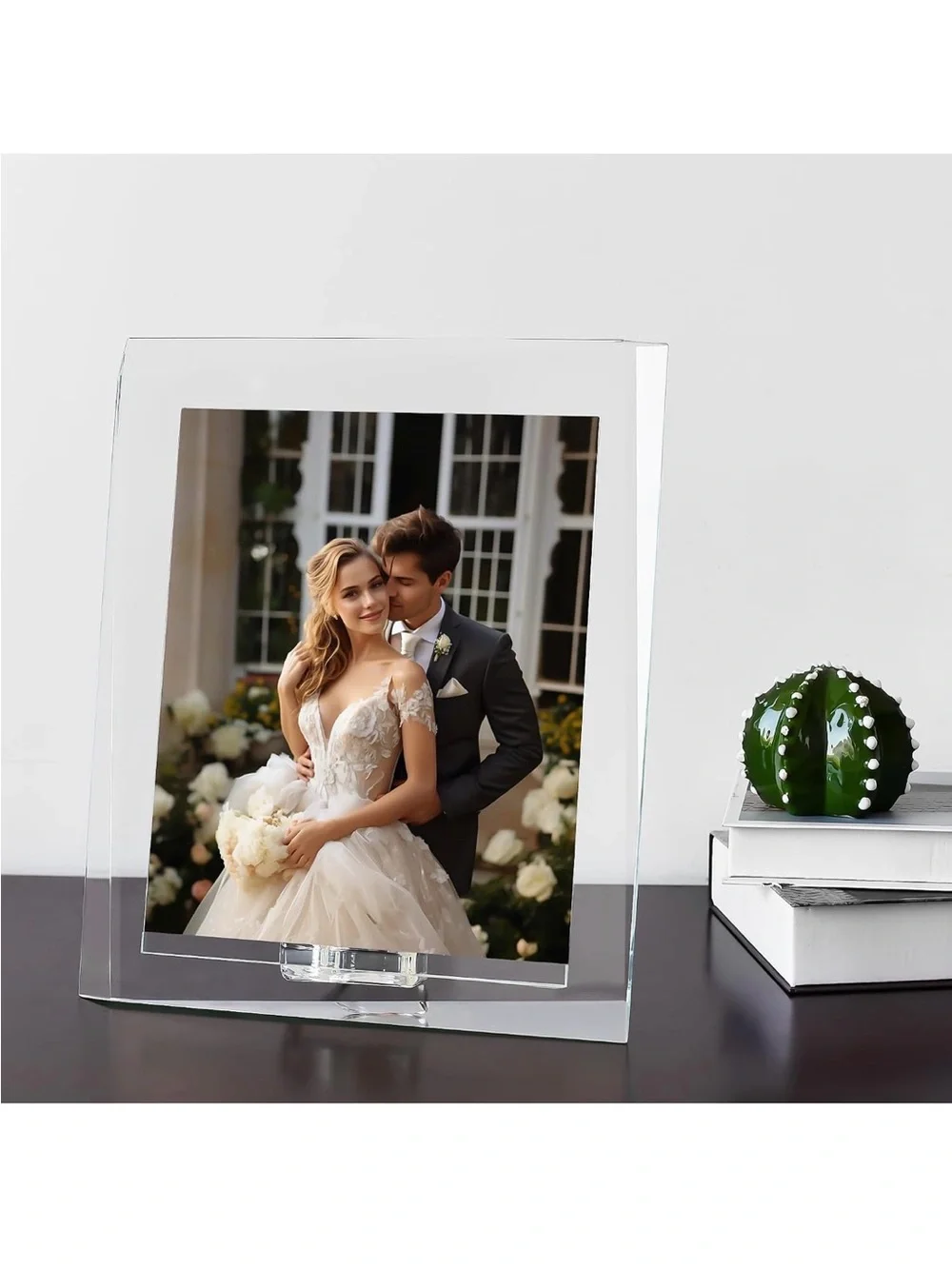 8” x 10” Crystal Clear Picture Frame, Gift Decor - New/Open Box